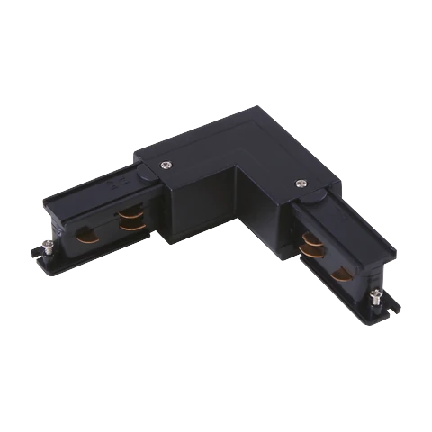 L connector 90° Left · Black for the HAOTAI 6-wire DALI track platform